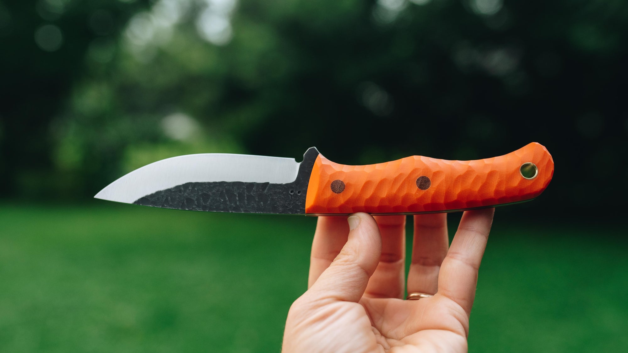 Badger - in textured orange G-10 - (CPM 154)