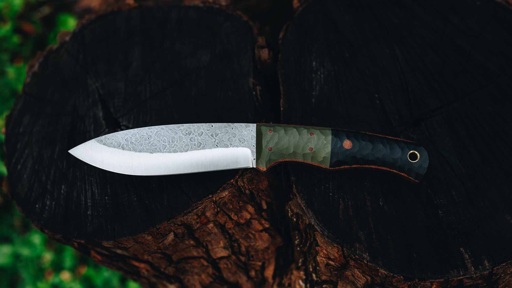 XL Mutt - in textured black/OD G-10 - (CPM 154)
