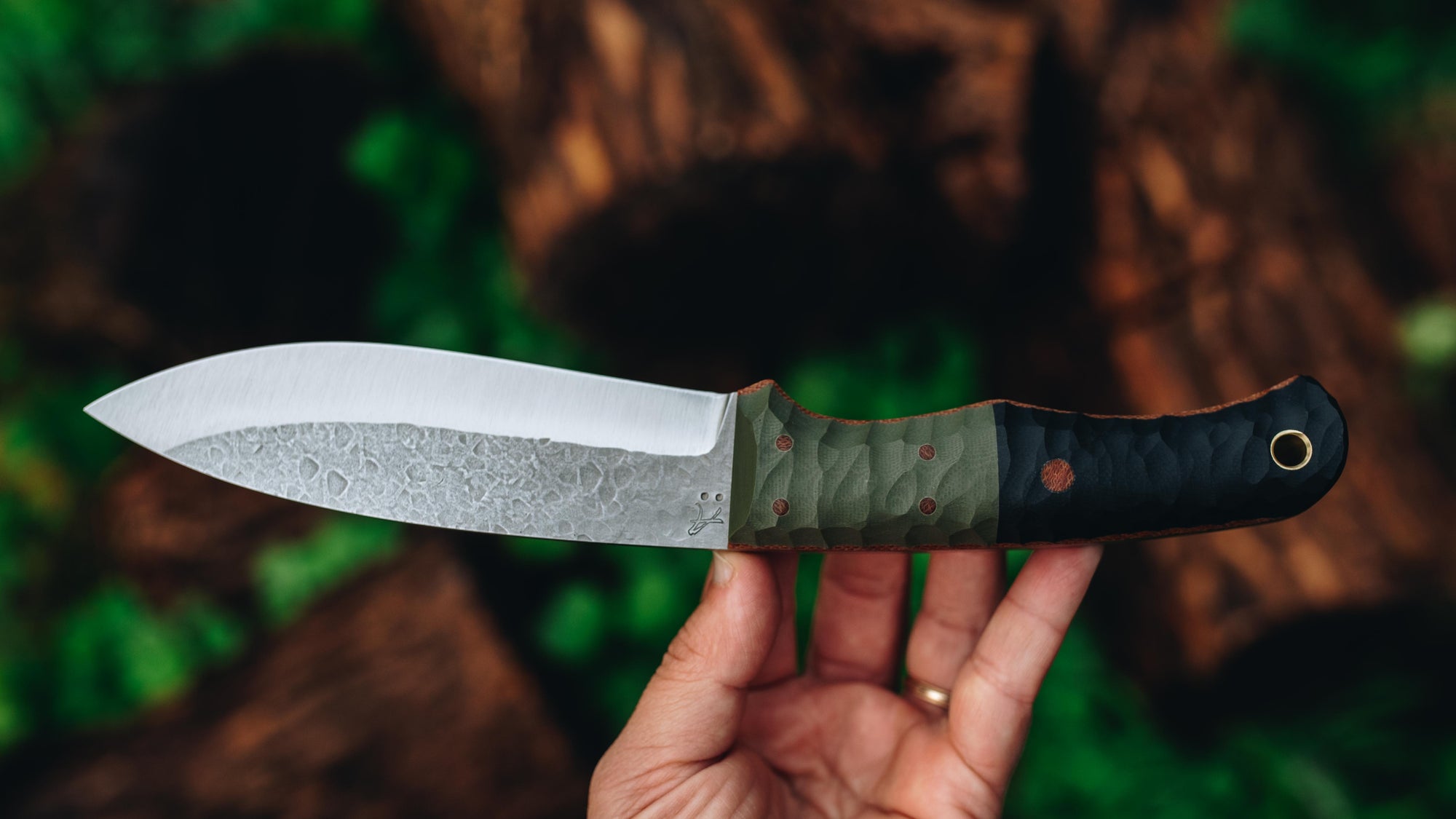 XL Mutt - in textured black/OD G-10 - (CPM 154)