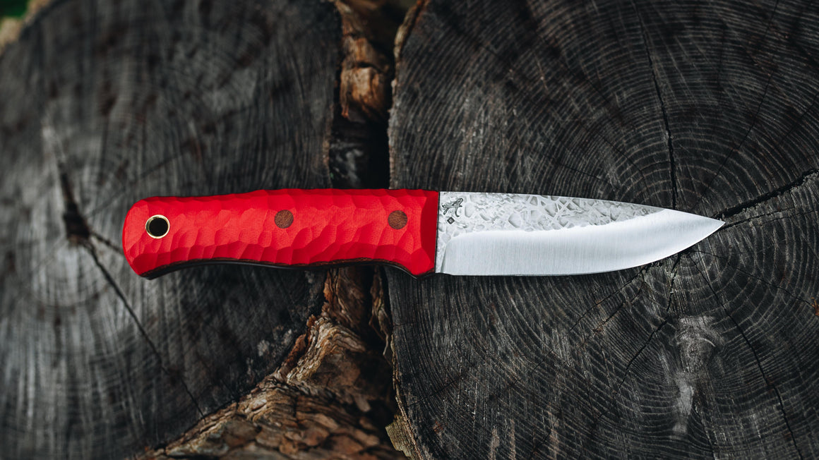 Mini Walkabout - in textured red G-10 - (Procut)