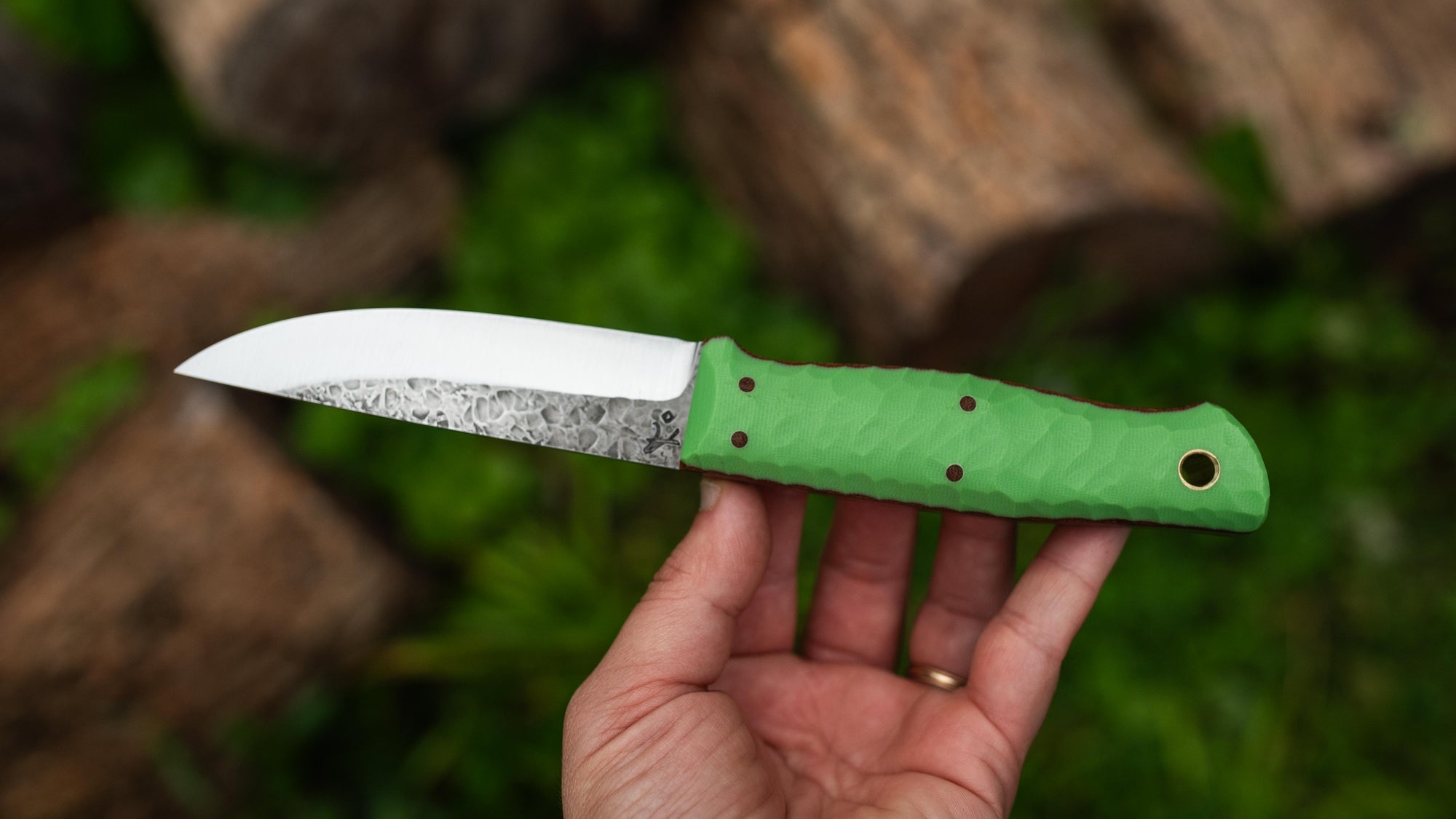 Prototype Puukko - in textured lime G10 - (Procut)