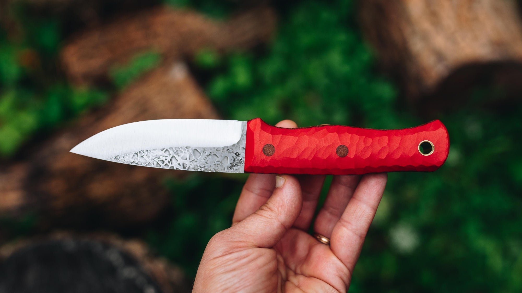 Mini Walkabout - in textured red G-10 - (Procut)