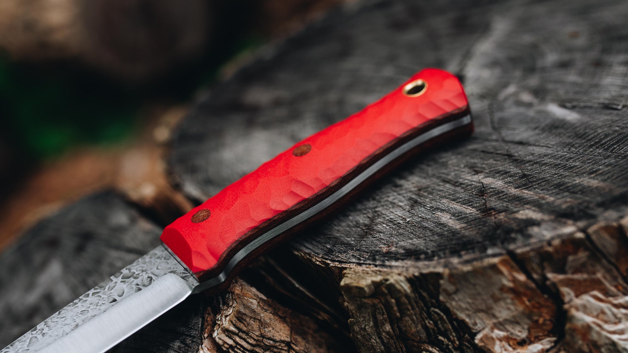 Mini Walkabout - in textured red G-10 - (Procut)