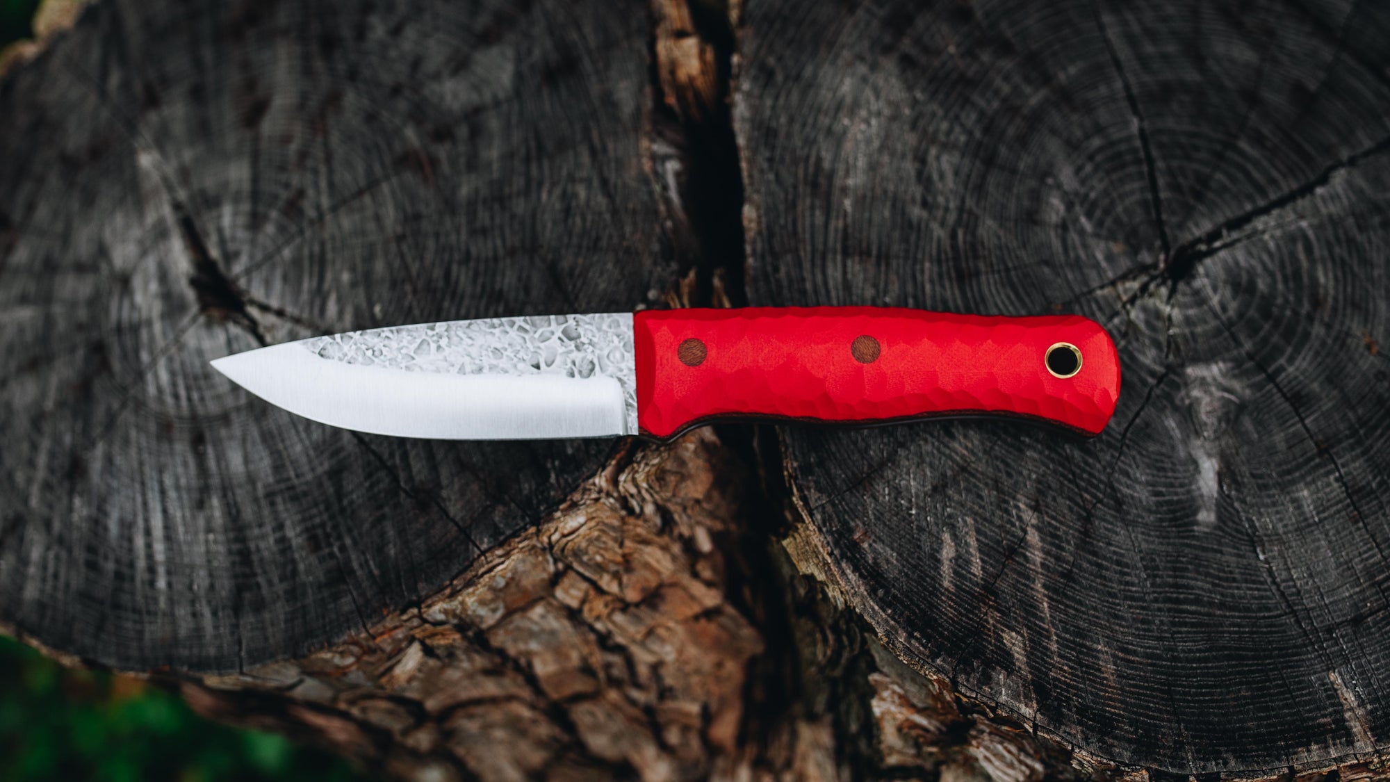 Mini Walkabout - in textured red G-10 - (Procut)