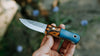 Micro Bushcrafter - in blue TeroTuf - (CPM 154)