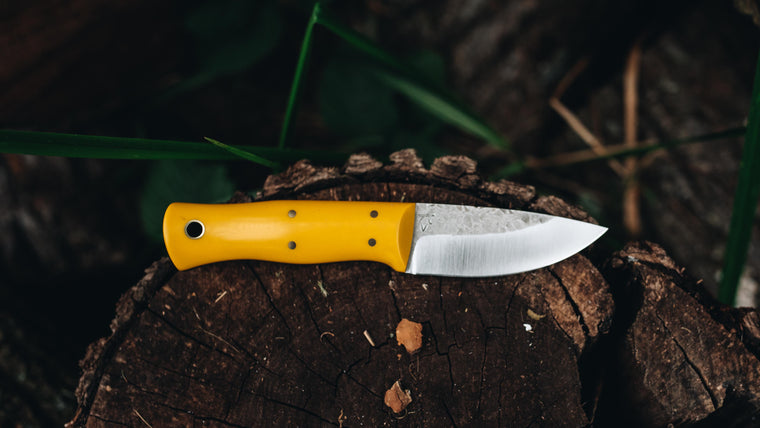 3" Bushtool - in yellow G-10 - (CPM 3V)