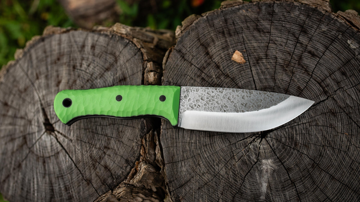 Brute - in textured lime green G10 - (Procut)