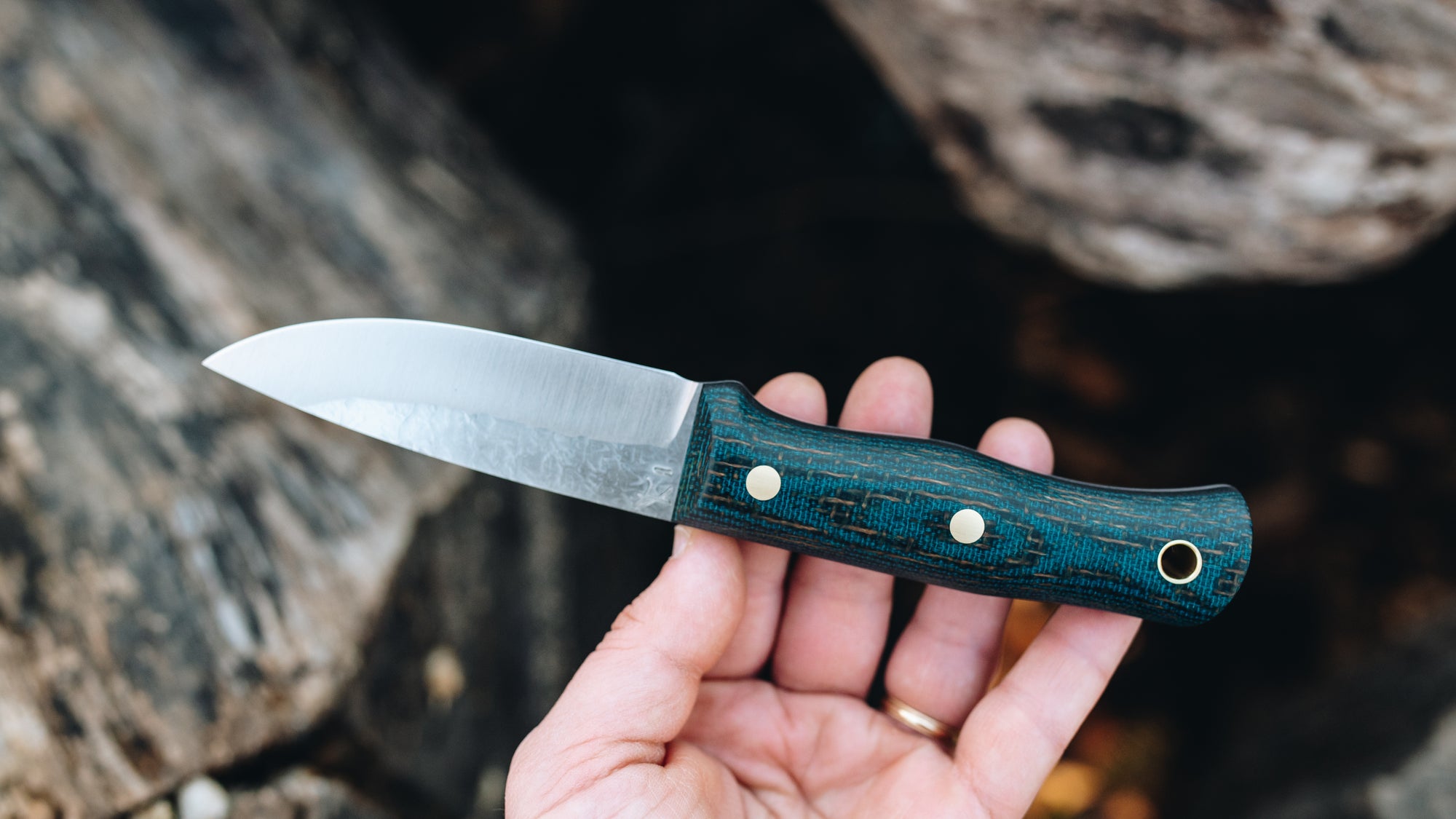 Mini Walkabout - in blue/burlap - (AEB-L)