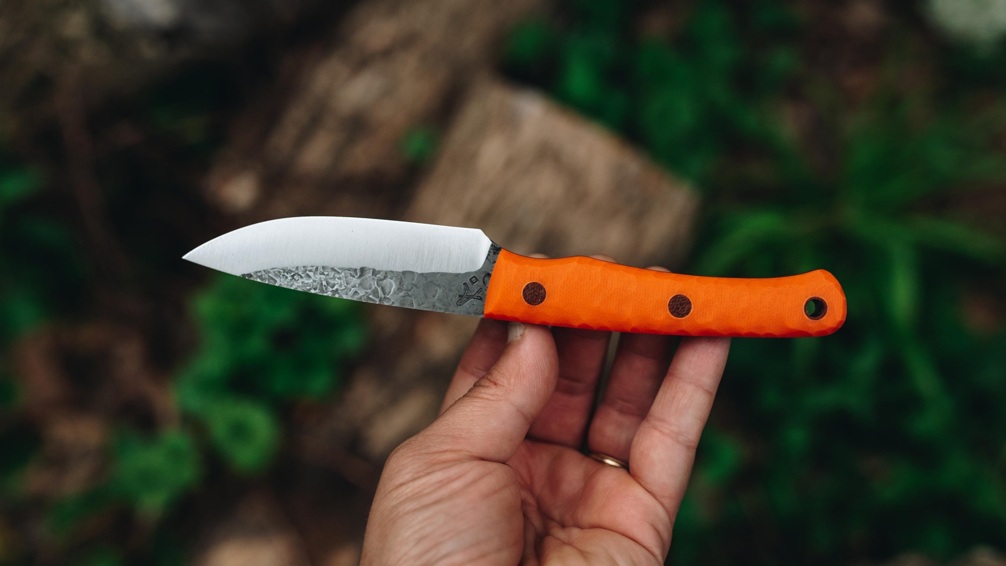 Wayfarer - in textured orange G-10 - (Procut)