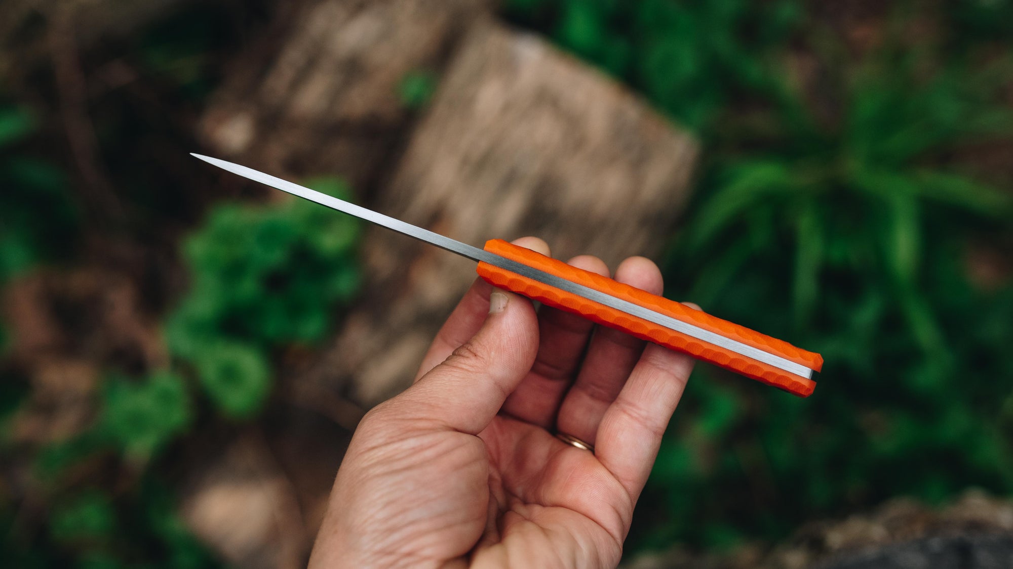 Wayfarer - in textured orange G-10 - (Procut)