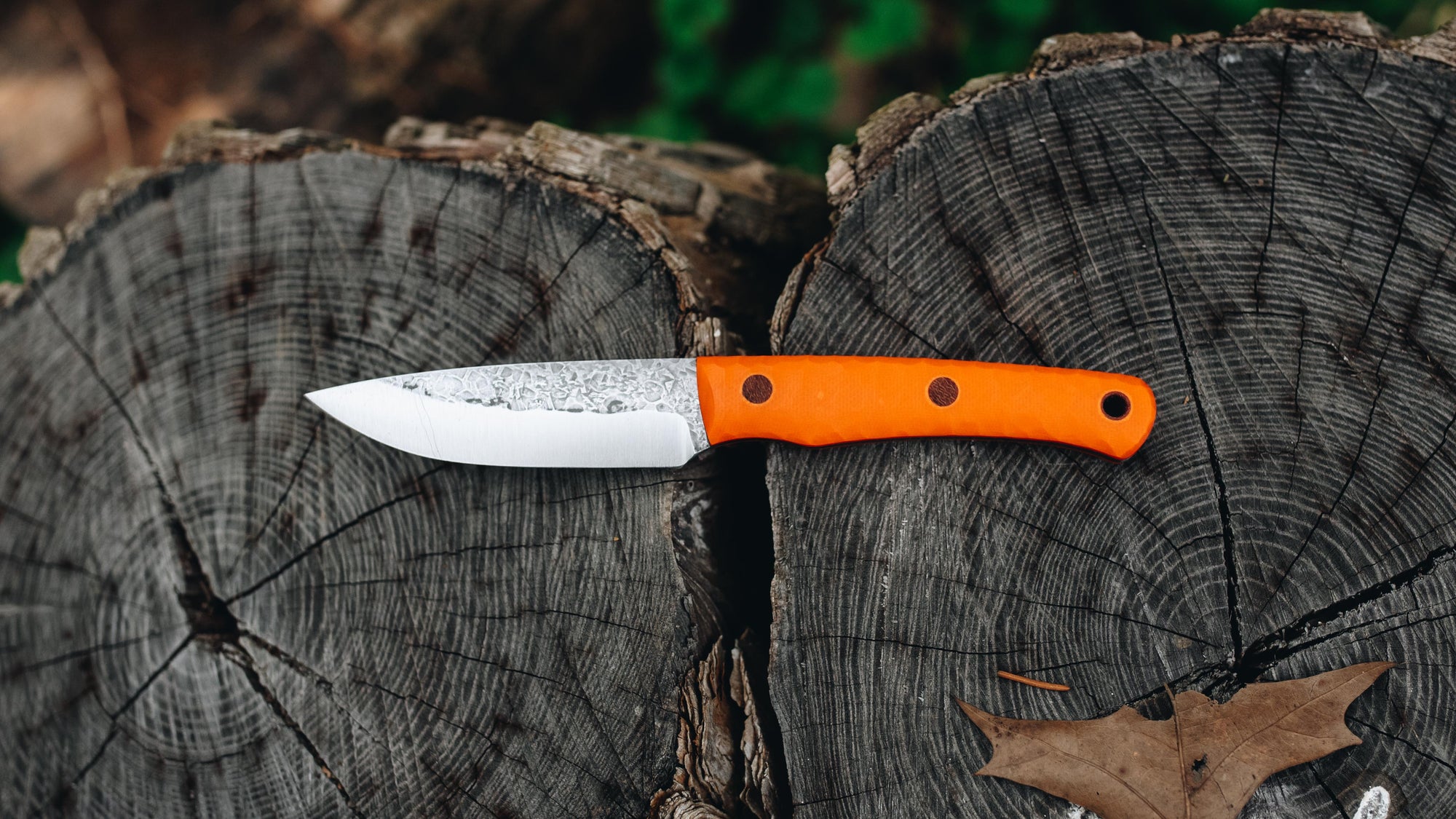 Wayfarer - in textured orange G-10 - (Procut)