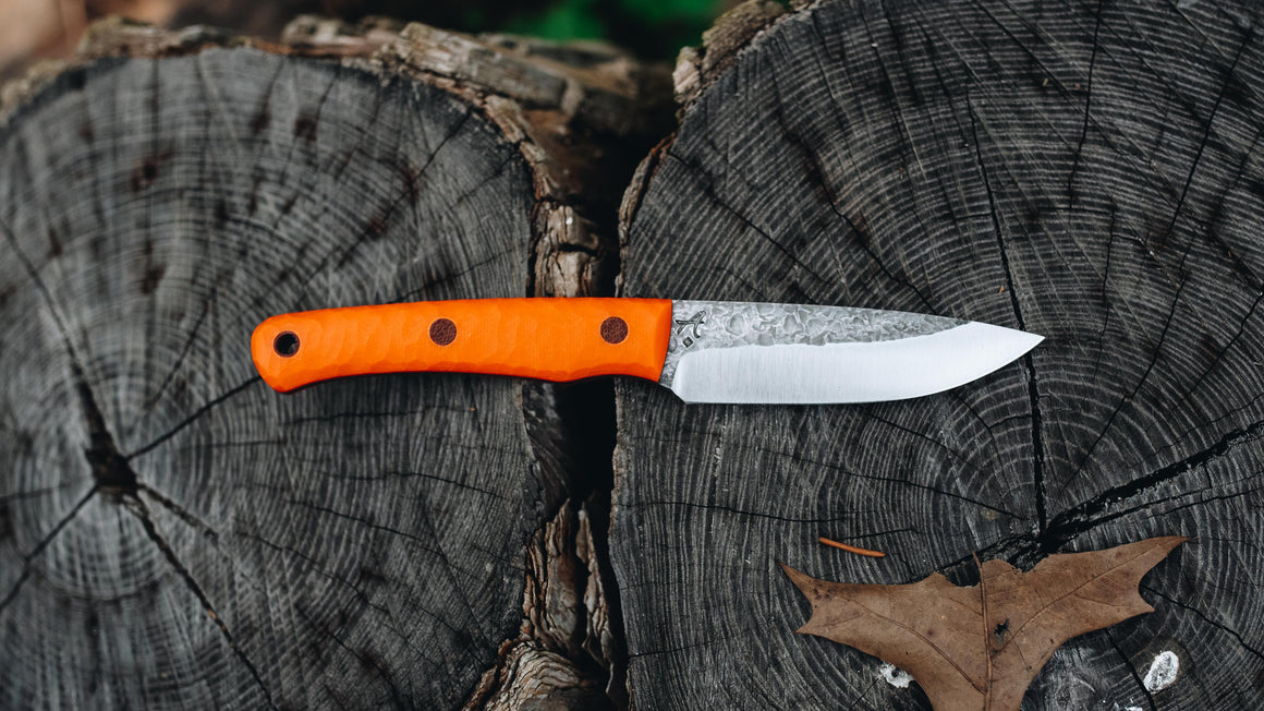 Wayfarer - in textured orange G-10 - (Procut)