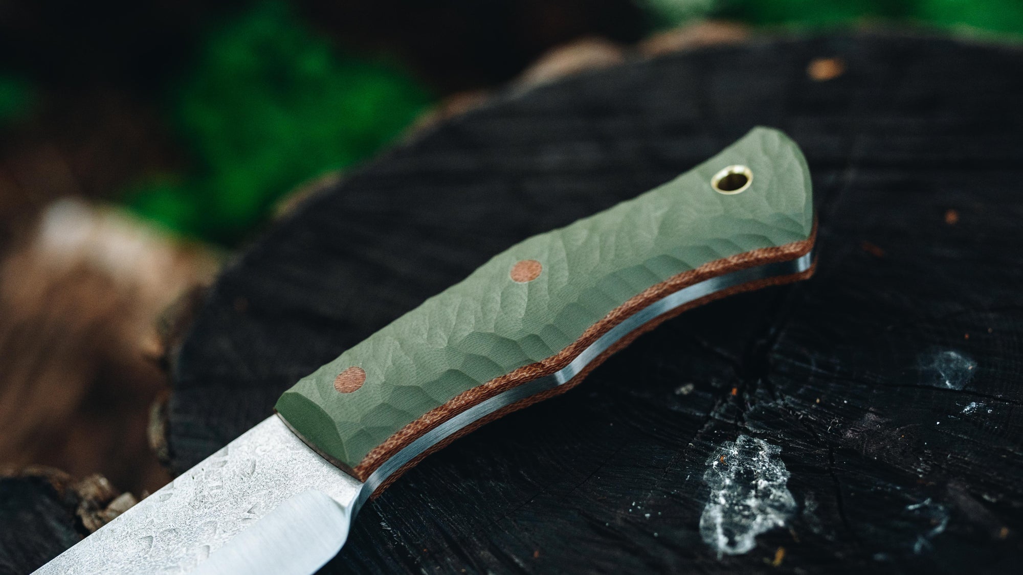 Grizzly- in textured OD G-10 - (CPM 3V)