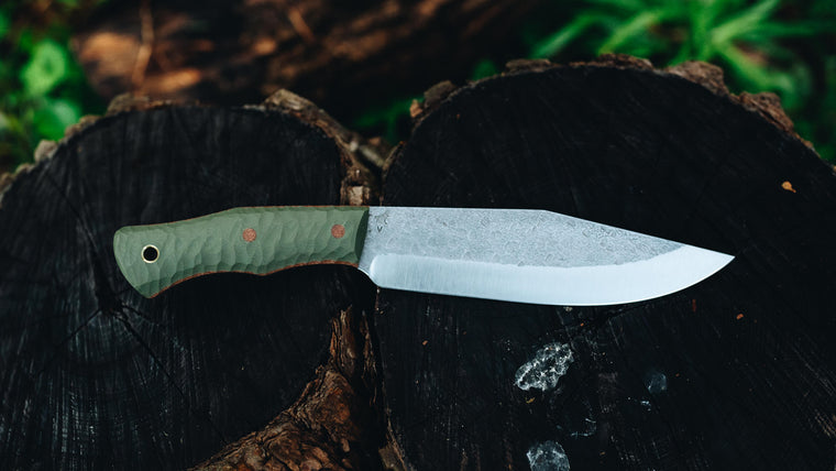 Grizzly- in textured OD G-10 - (CPM 3V)