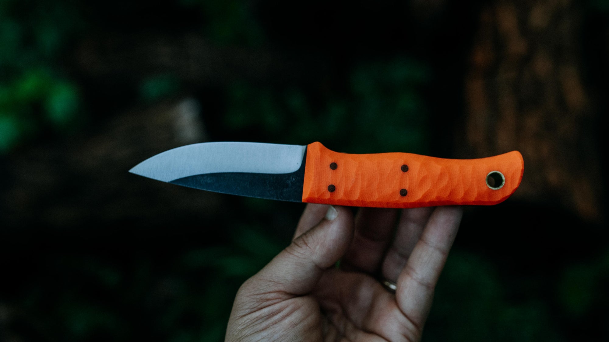 Traveler - in textured orange G-10 - (S90V)