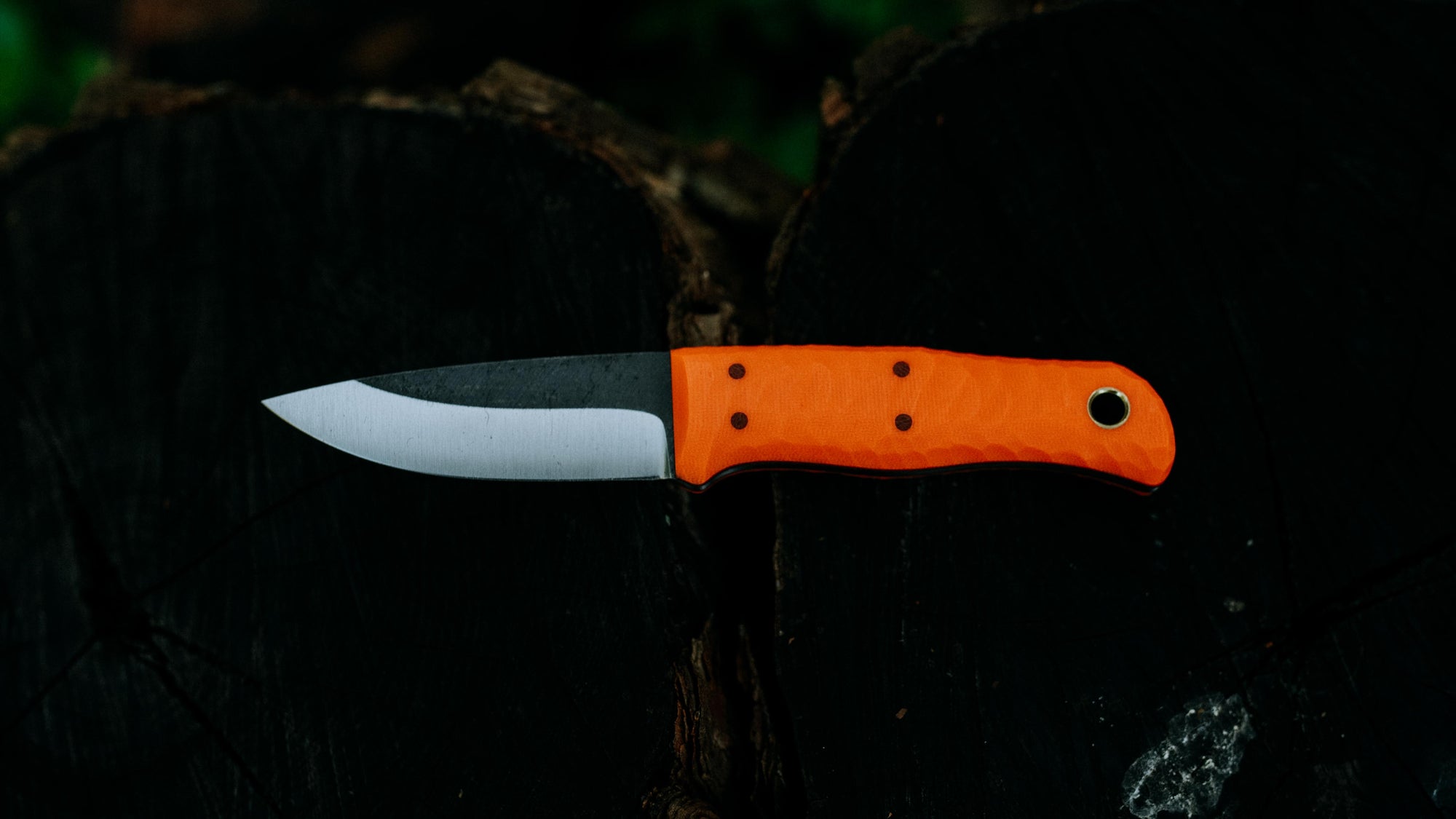 Traveler - in textured orange G-10 - (S90V)
