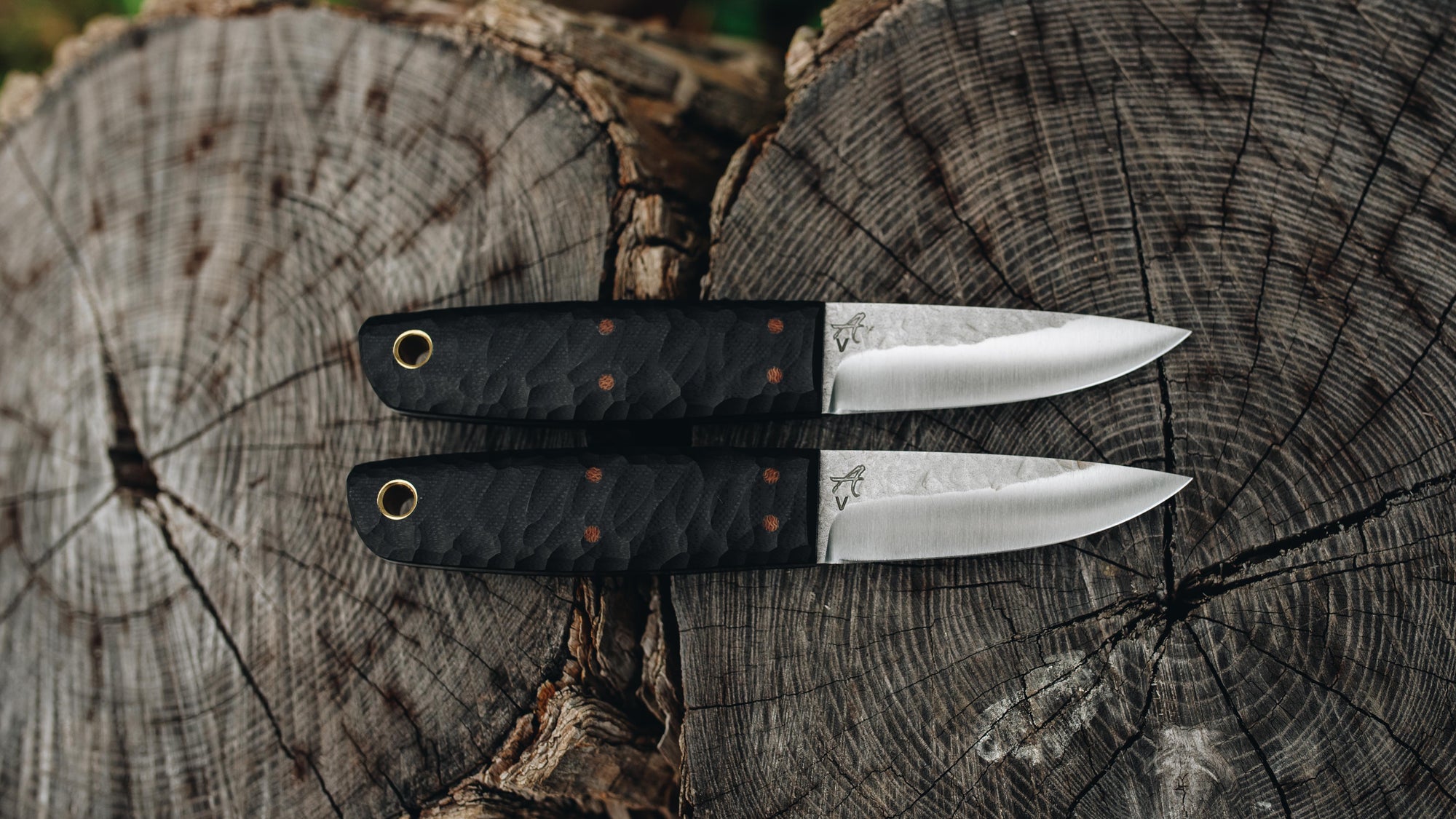 Pocket Puukko - in textured black G-10 - (CPM 3V)
