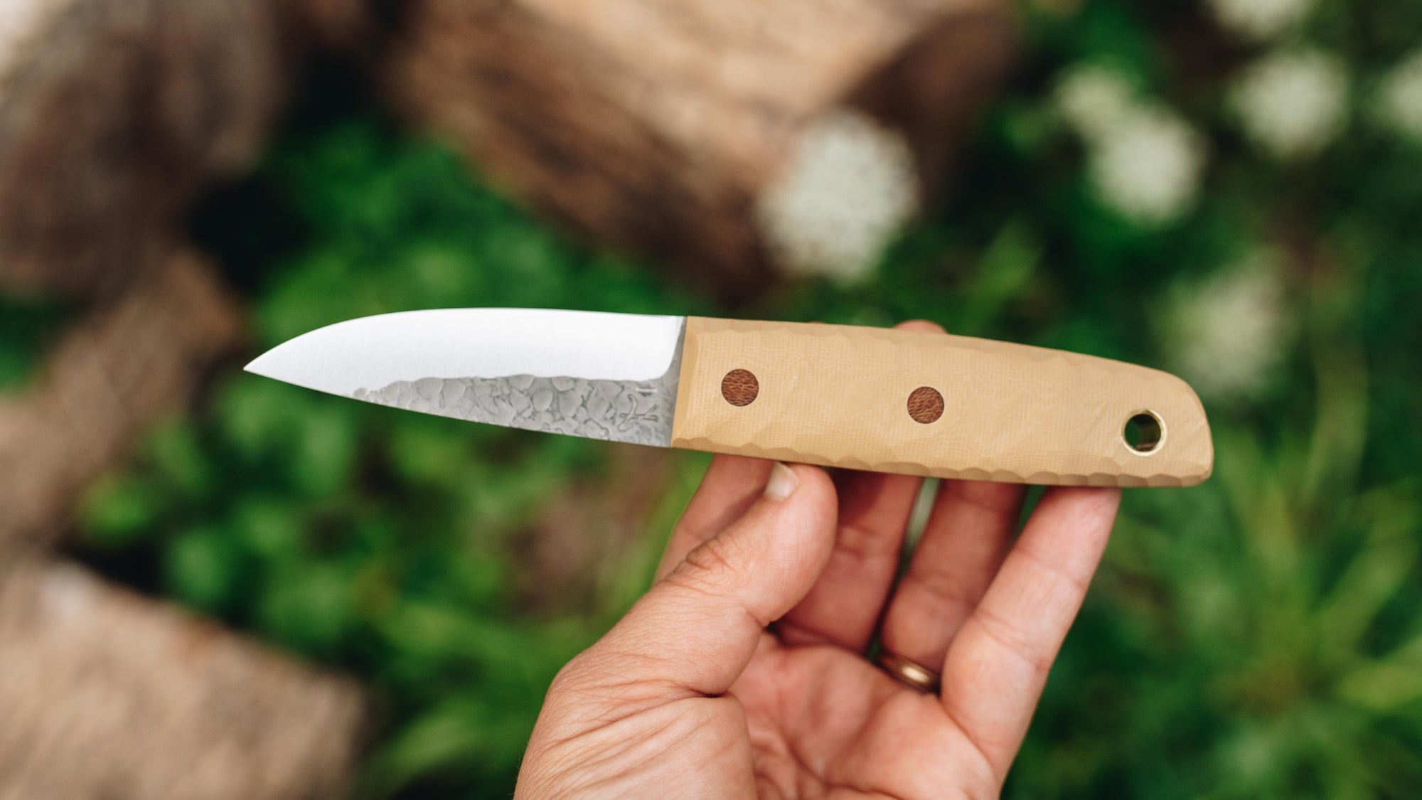 Pocket Puukko - in textured sand G-10 - (AEB-L)