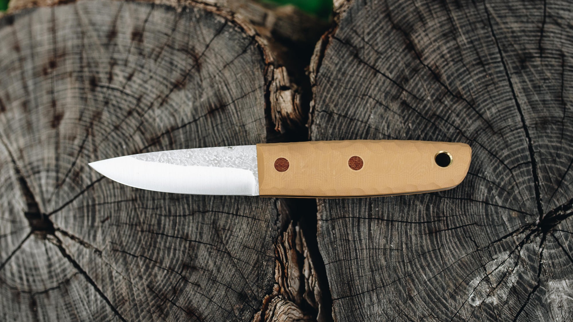 Pocket Puukko - in textured sand G-10 - (AEB-L)