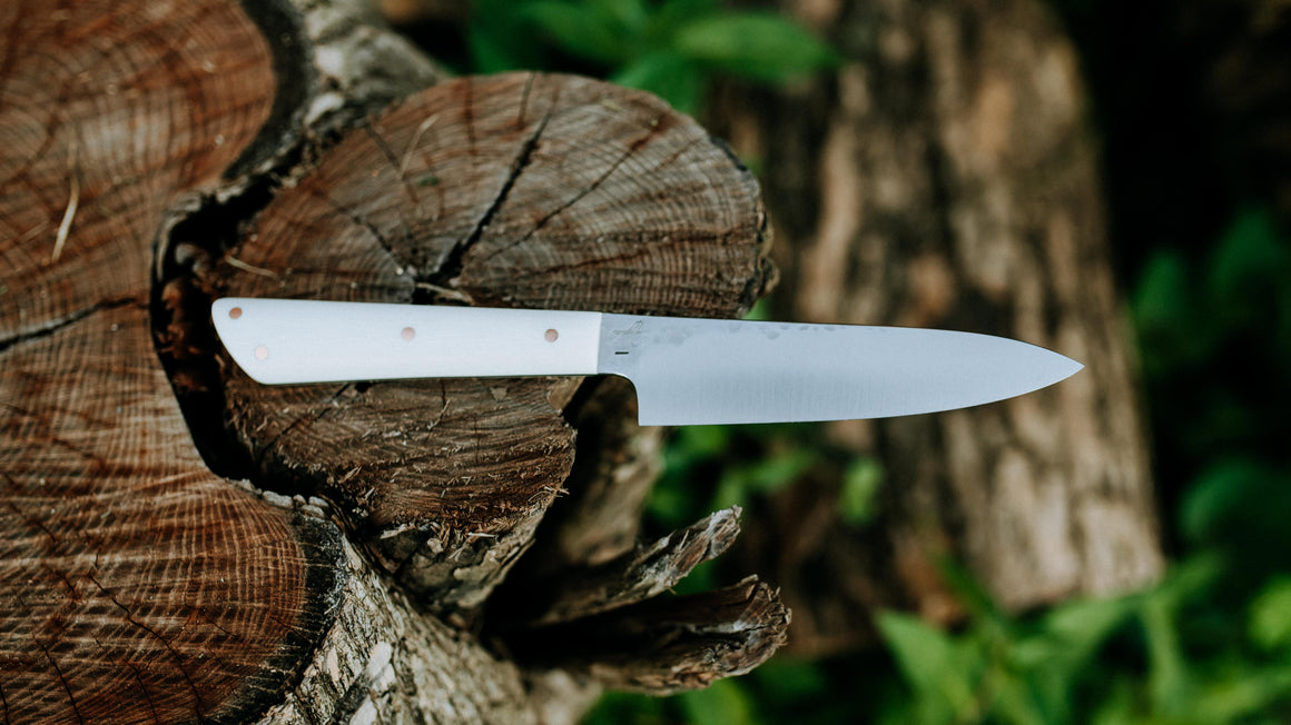 4" Paring - in ivory G-10 - (AEB-L)