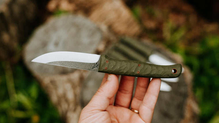 Quail - in textured OD G-10 - (CPM 3V)