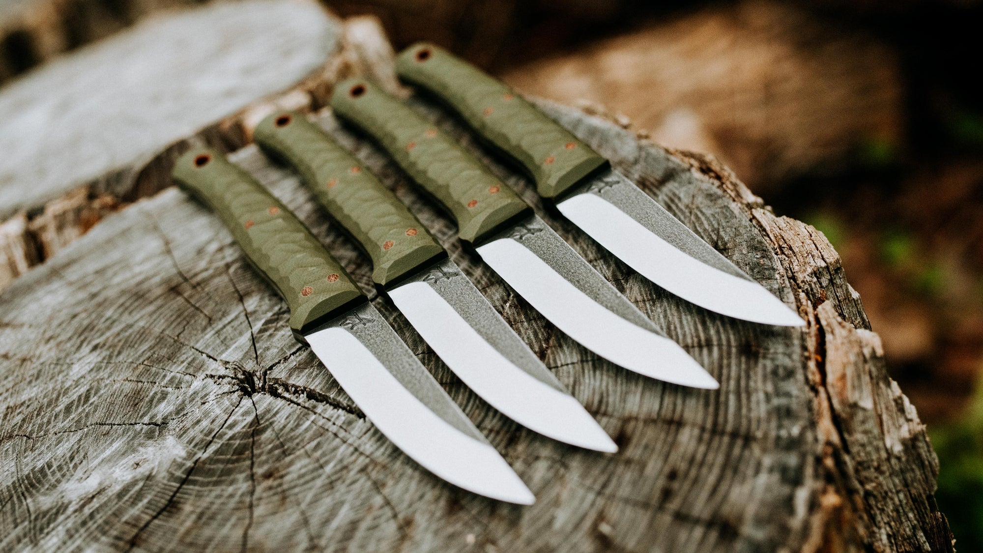 Quail - in textured OD G-10 - (CPM 3V)