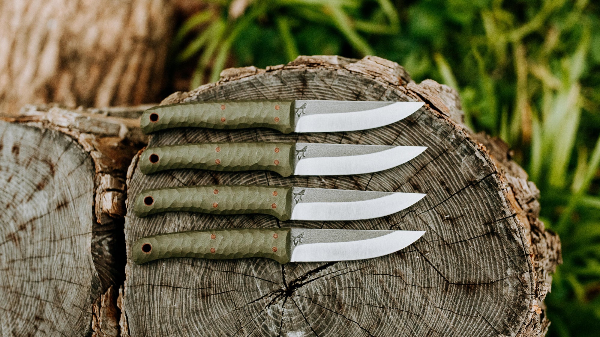 Quail - in textured OD G-10 - (CPM 3V)