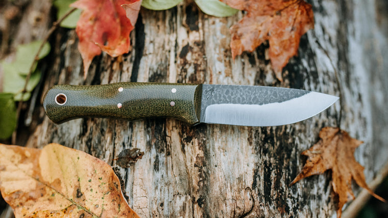 Mini Bushcrafter - in green canvas - (CPM 3V)