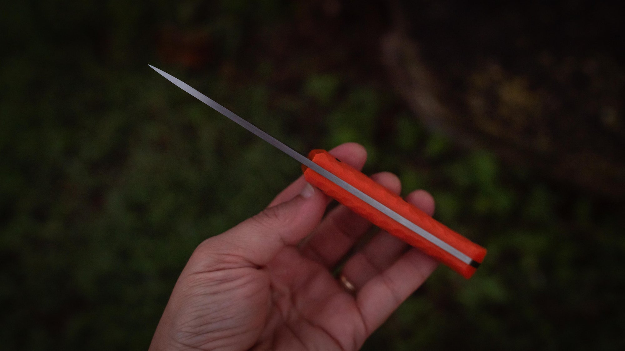 Traveler - in textured orange G-10 - (Procut)