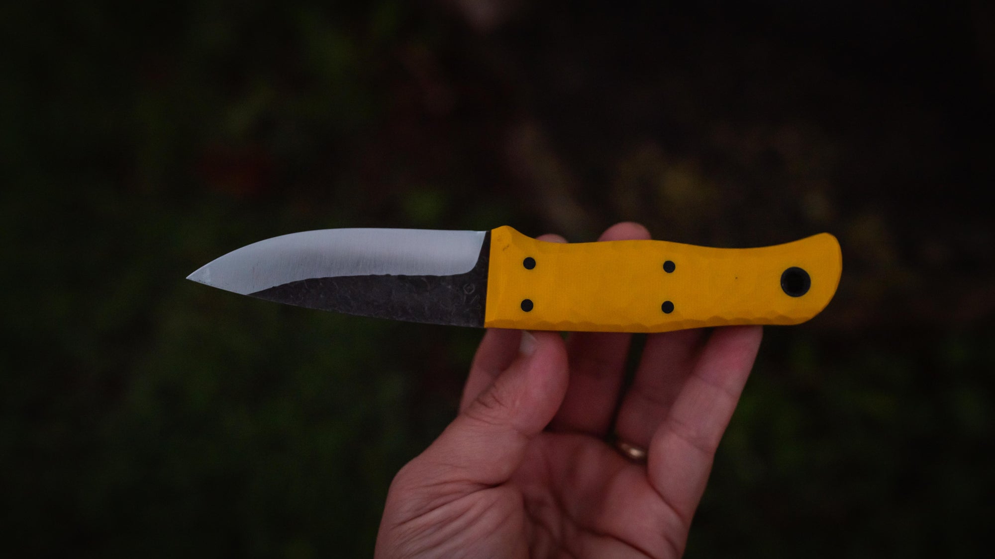 Traveler - in textured yellow G-10 - (Procut)