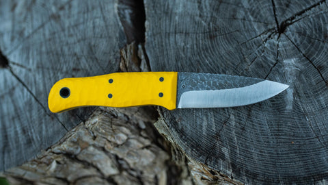 Traveler - in textured yellow G-10 - (Procut)