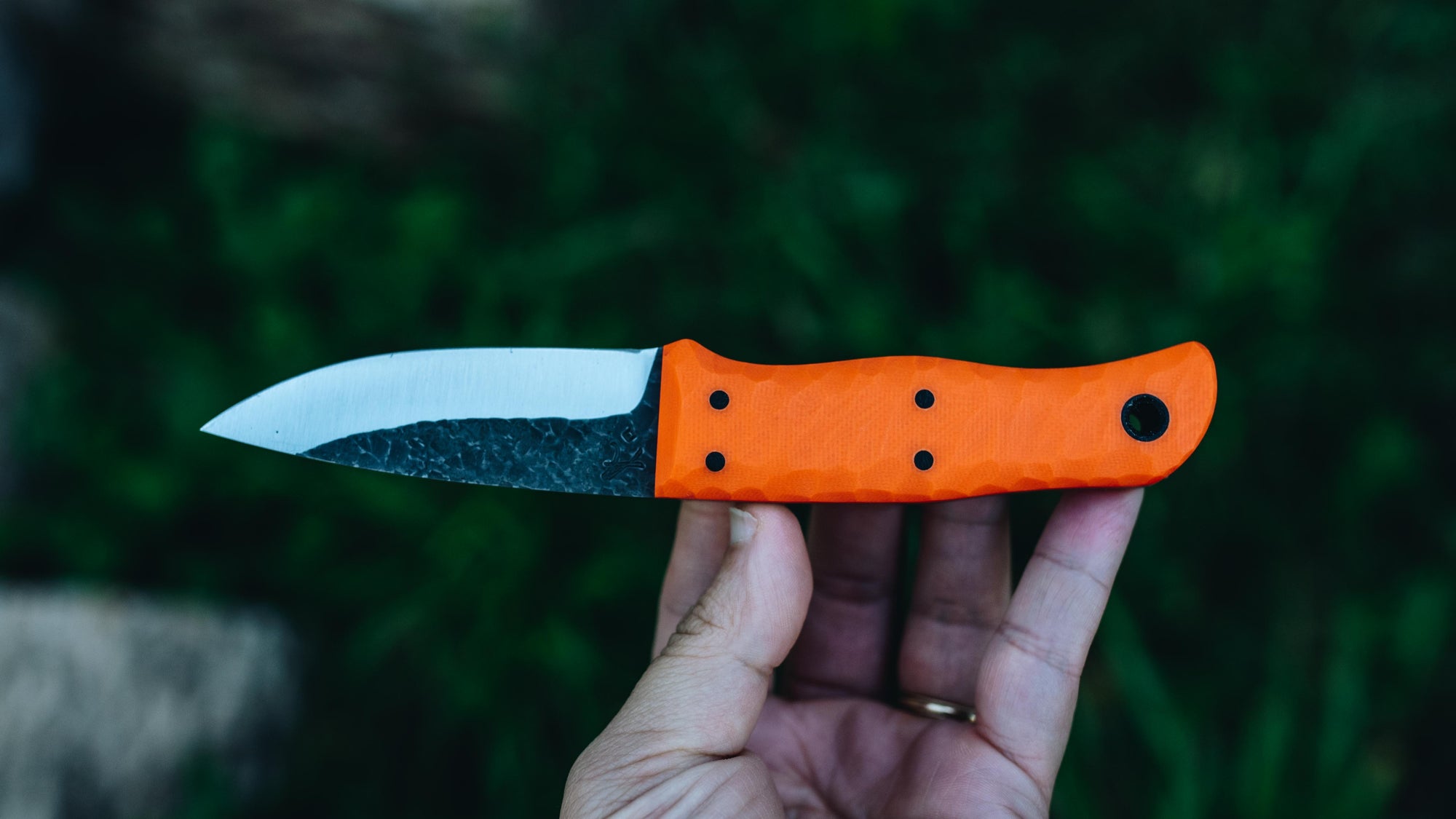 Traveler - in textured orange G-10 - (Procut)