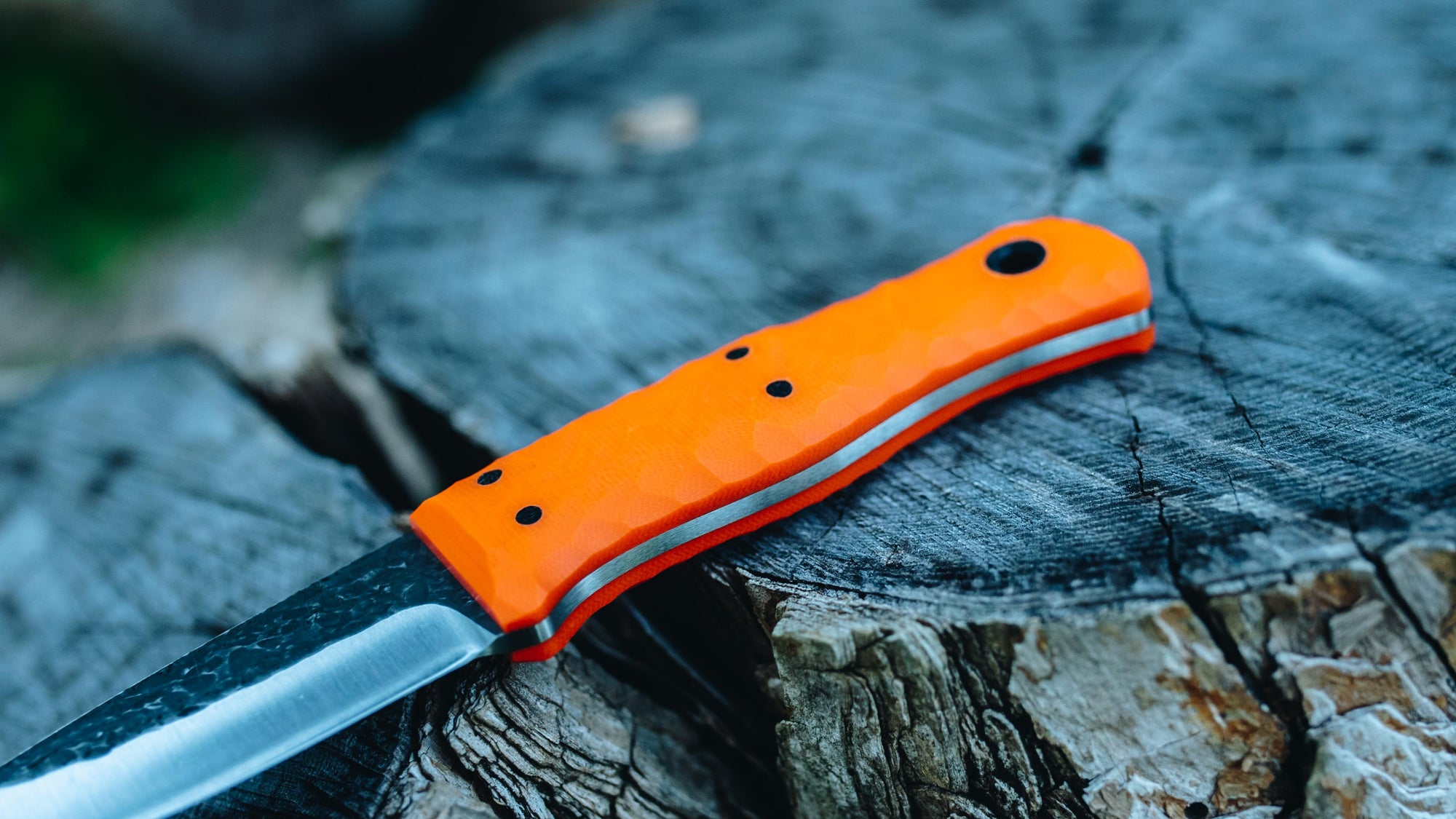 Traveler - in textured orange G-10 - (Procut)