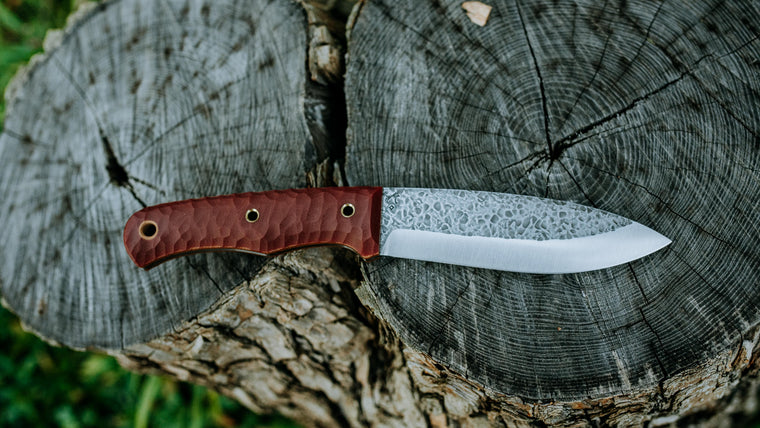 XL Mutt - in textured ruby red G-10 - (Procut)